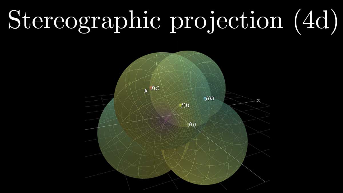4D stereographic projection